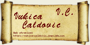 Vukica Ćaldović vizit kartica